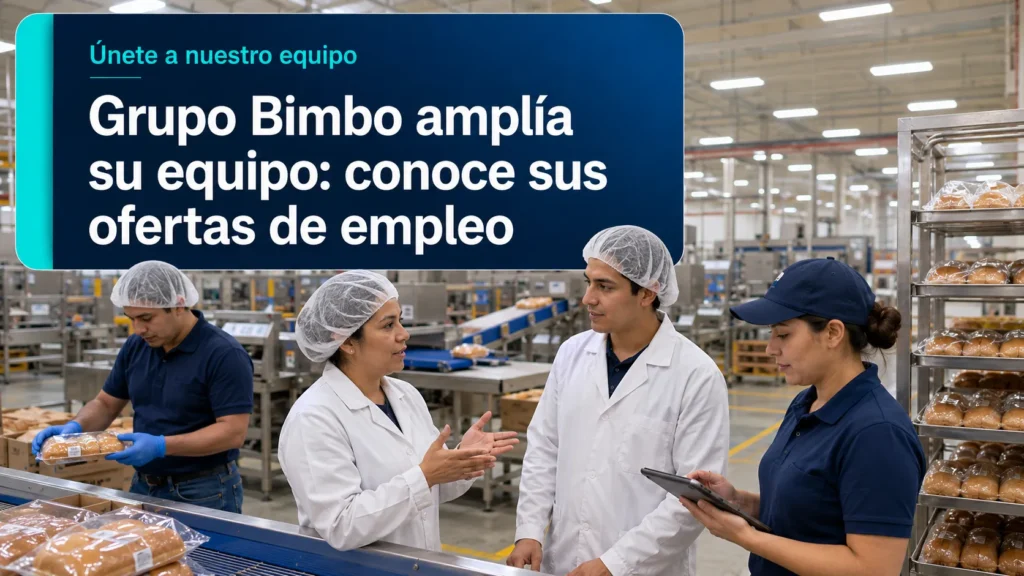 Grupo Bimbo amplía su equipo: conoce sus ofertas de empleo